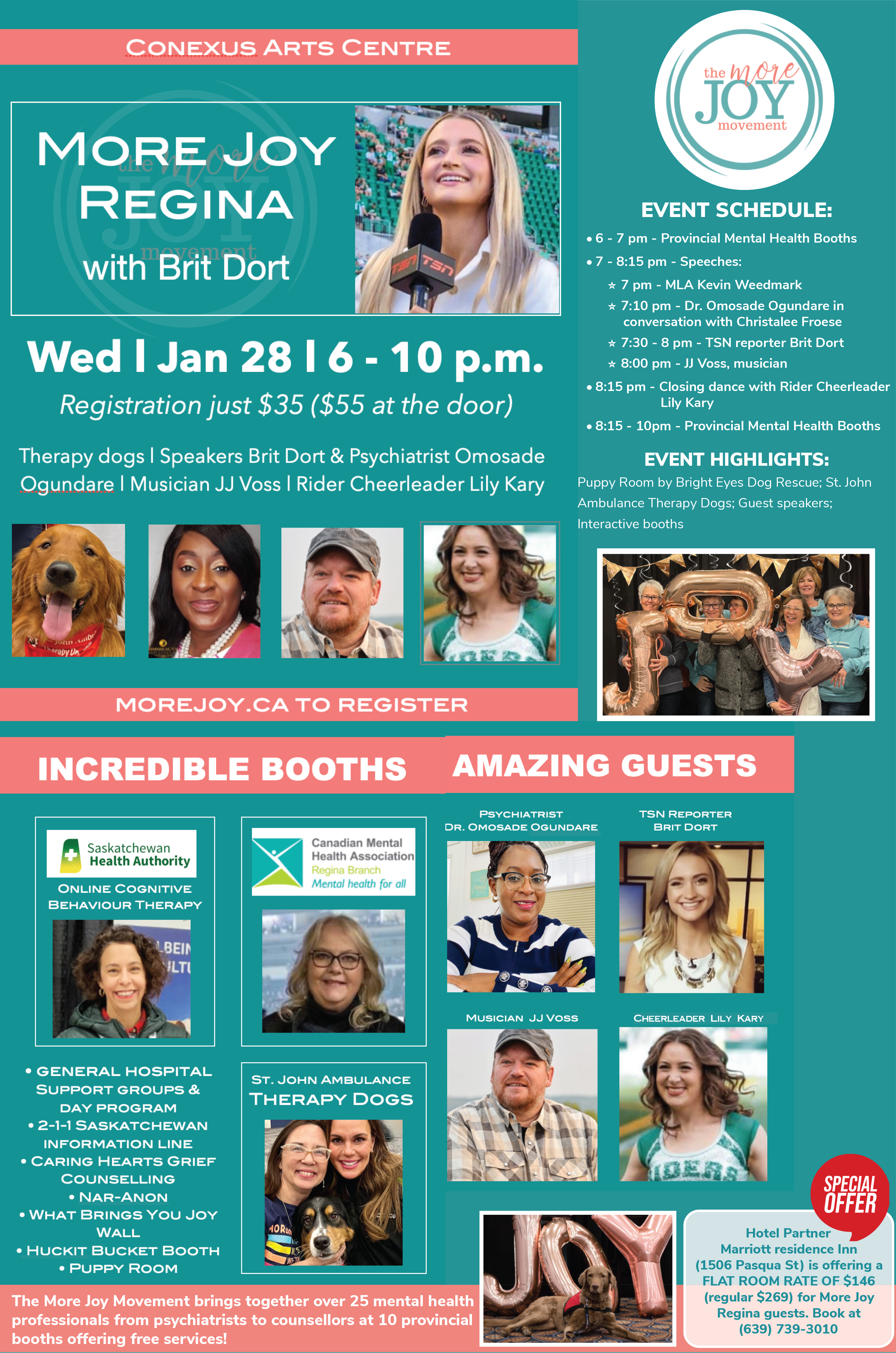 More Joy Movement event activities.